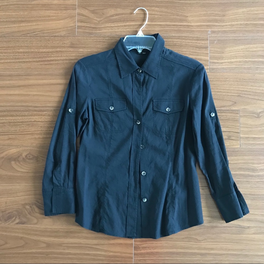 Theory Dulcie Linen Button-Down Top